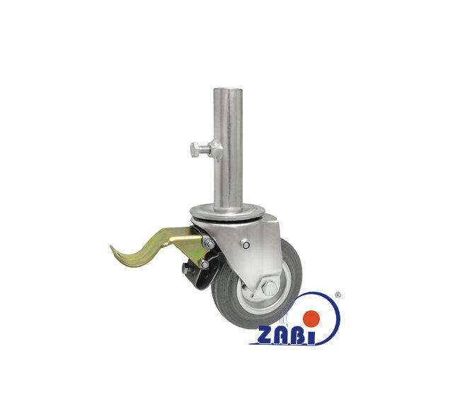 Zestawy do rusztowań, Metalowo-gumowe do rusztowań z rurą, Zestawy do rusztowań z rurą w obudowie skrętnej z hamulcem o symbolu ZR25SH