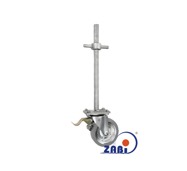 Колёса и штативы для строительных лесов с регулировкой высоты, Колёса и штативы для строительных лесов с регулировкой высоты, Наборы колёс для строительных лесов с регулируемой высотой 4и тормозом с обозначением Z45NSH/38*