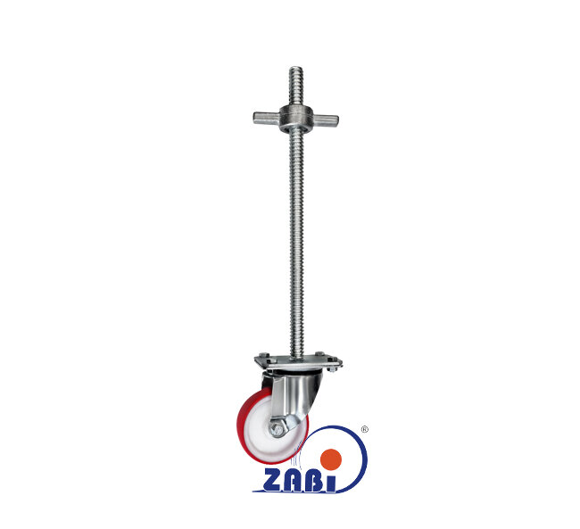 Rädersätze für Baugerüste mit Höhenverstellung, Polyamid-Polyurethanräder Rädersätze für Baugerüste mit Höhenverstellung, mit dem Symbol Z22BC/26*