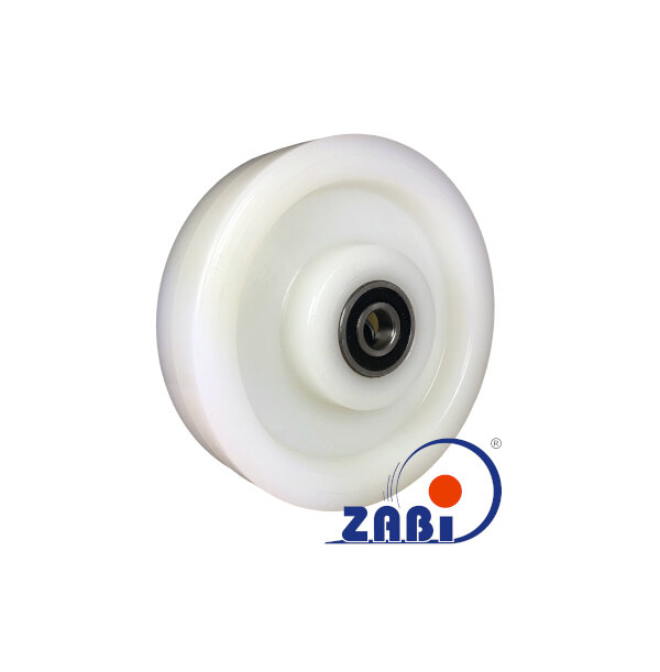 Колеса промышленные нейлоновые (полиамидные), Колесо большегрузное нейлоновое неповоротное, Колеса нейлоновые на подшипнике с обозначением 60BNN