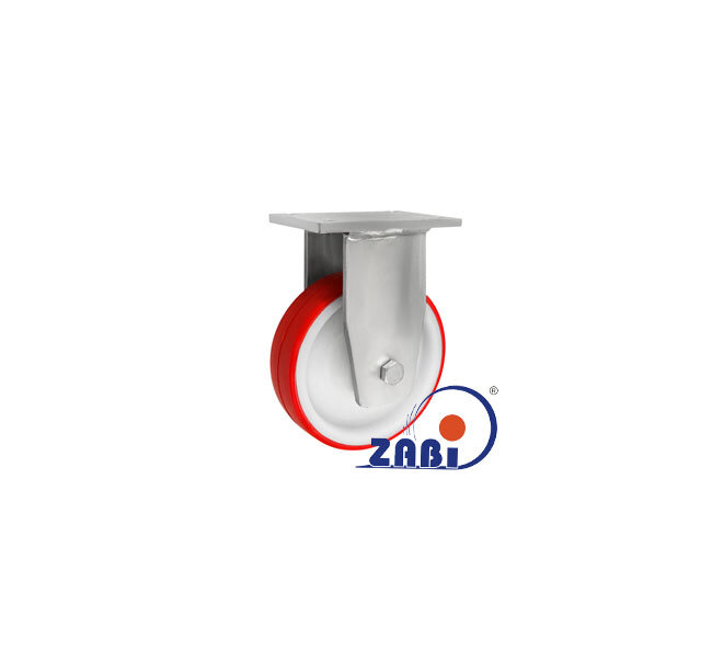 Koła poliamidowo-poliuretanowe, Do dużych obciążeń, W obudowach stałych spawanych o symbolu 43BCND