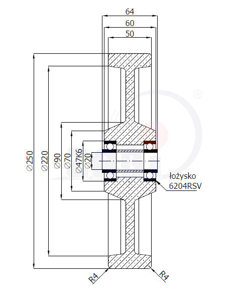 Колёса и наборы колёс, Колёса чугунные выдерживающие повышенную нагрузку, Отдельные колёса с обозначением 90Z
