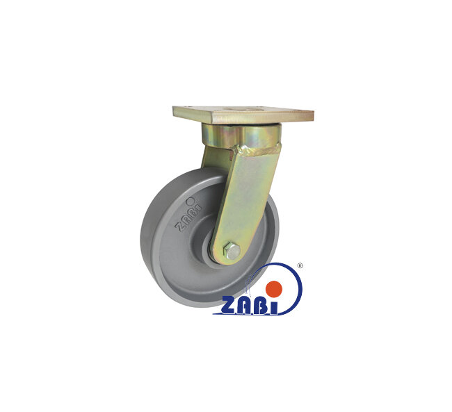 Колёса и наборы колёс, Колёса чугунные выдерживающие повышенную нагрузку, С поворотными опорами вареные с обозначением 52Z