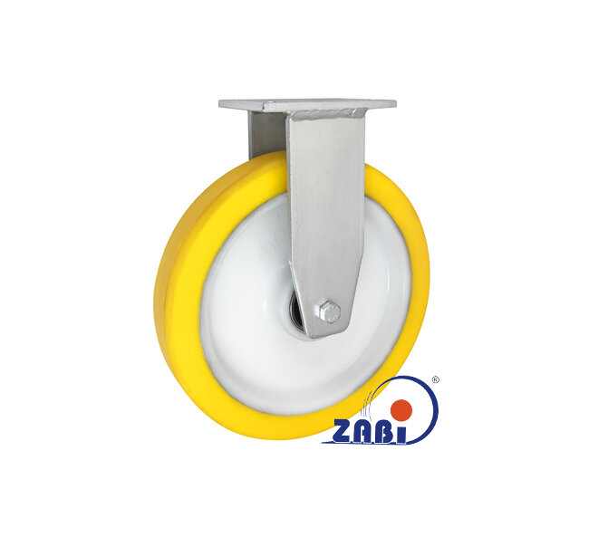 Колеса промышленные нейлоновые (полиамидные), Колесо большегрузное нейлоновое неповоротное, С неповоротными опорами вареные с обозначением 1003PBND