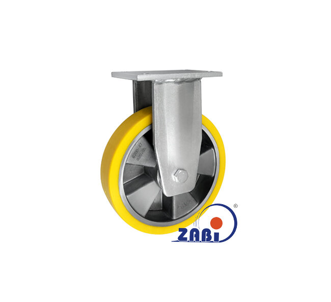 Колёса промышленные (алюминий + полиуретан), Колёса алюминий +полиуретан выдерживающие повышенную нагрузку, С неповоротными опорами с обозначением A63PD