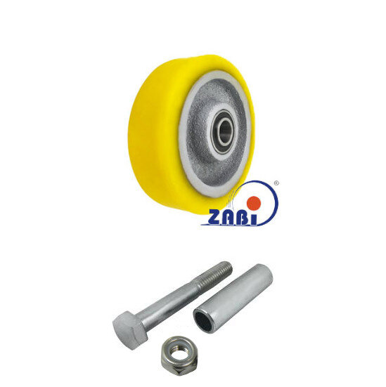 Колёса чугунные +полиуретан выдерживающие повышенную нагрузку, Колёса чугунные +полиуретан выдерживающие повышенную нагрузку, С набором для монтажа с обозначением 71ZP