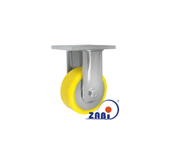 Колёса чугунные +полиуретан выдерживающие повышенную нагрузку, Колёса чугунные +полиуретан выдерживающие повышенную нагрузку, С неповоротными опорами с обозначением 13ZP