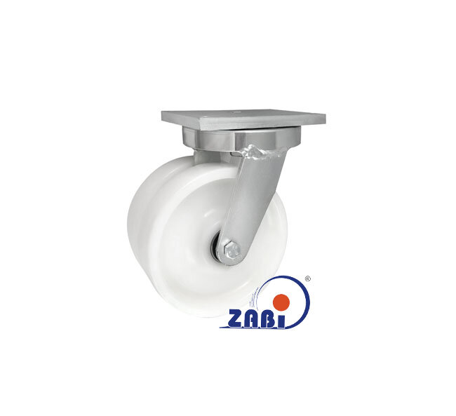 Колеса промышленные нейлоновые (полиамидные), Колёса полиамидные с опорами типа тандем выдерживающие повышенную нагрузку, С поворотными опорами с обозначением 62BNND2