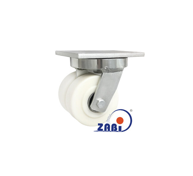 Koła poliamidowe do dużych obciążeń PA6G, W obudowach spawanych typu tandem do dużych obciążeń, W obudowach skrętnych spawanych o symbolu 22PA6GZ2