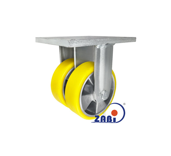 Koła aluminiowo-poliuretanowe, Do dużych obciążeń podwójne typu tandem, W obudowach stałych spawanych o symbolu A23PD2