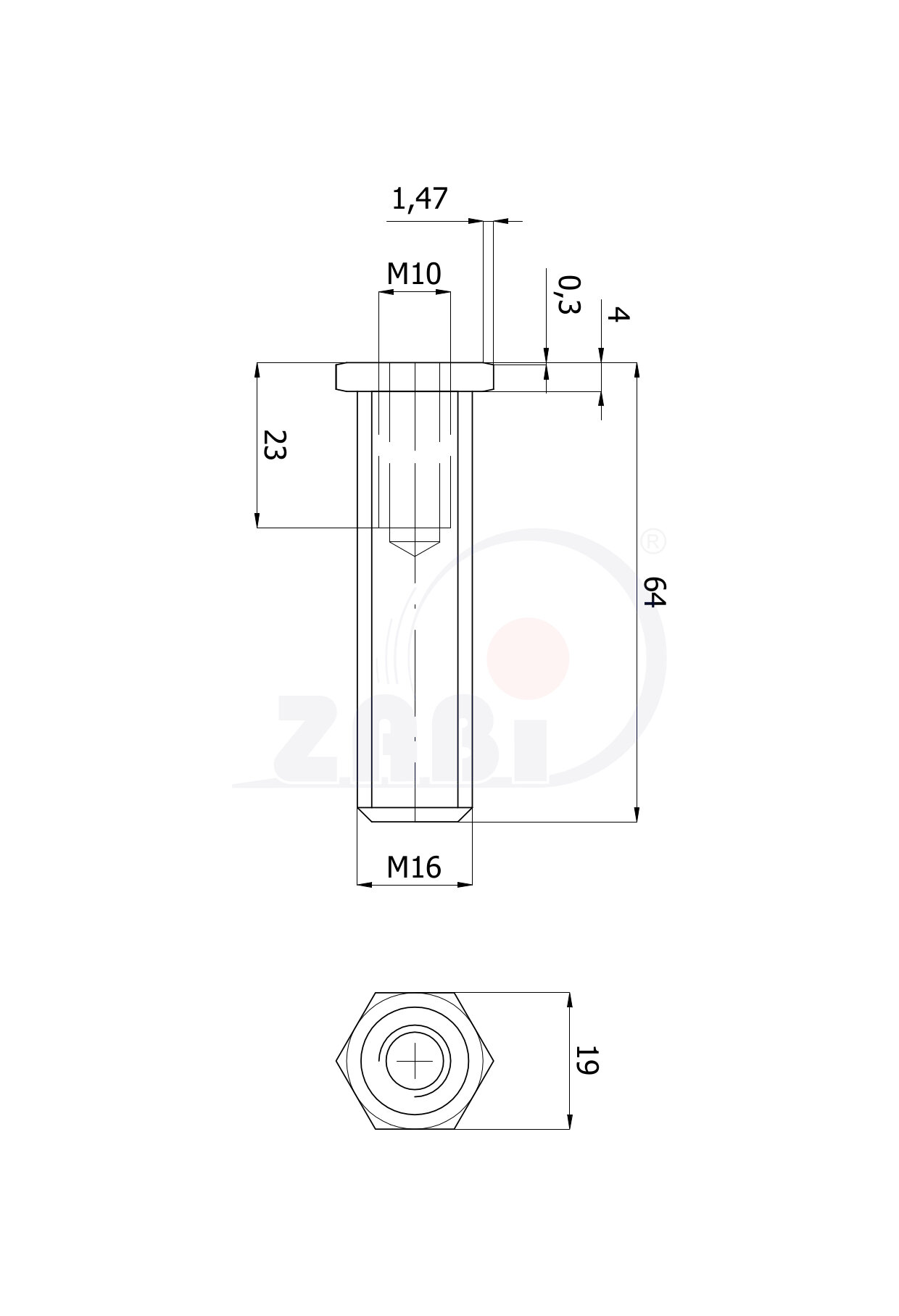 Teile und Zubehör für Räder, Radmontagesätze, mit dem Symbol TRXM16x60