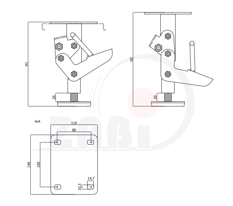 , Элементы и акессуары для колёс, с обозначением STB-160