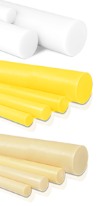 Rundstäbe aus Kunststoff/Plastik/Polyamid