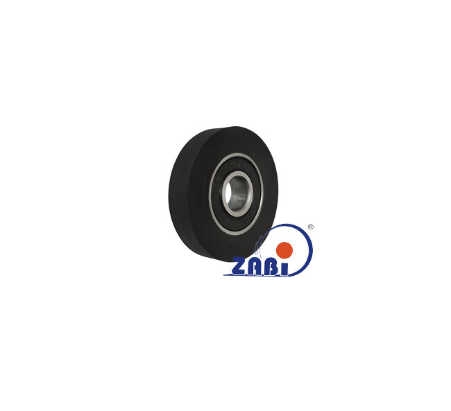 Ролики пластиковые и металлические, Ролики полиуретановые, Ролик полиуретановый на подшипнике с обозначением RP-40-8/10