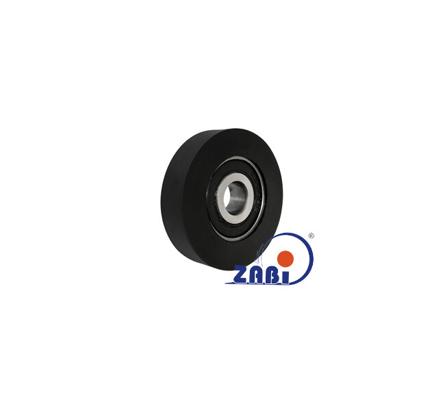 Ролики пластиковые и металлические, Ролики полиуретановые, Ролик полиуретановый на подшипнике с обозначением RP-45-11/10