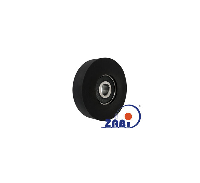 Ролики пластиковые и металлические, Ролики полиуретановые, Ролик полиуретановый на подшипнике с обозначением RP-45-11/8