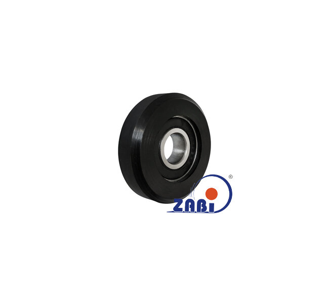 Rolki tworzywowe i metalowe, Rolki poliuretanowe, Poliuretanowe z łożyskiem o symbolu RP-62-18/17