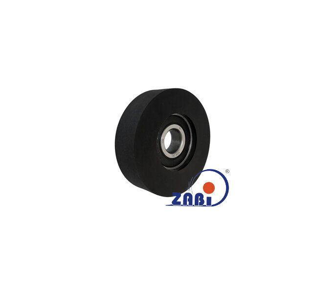 Rolki tworzywowe i metalowe, Rolki poliuretanowe, Poliuretanowe z łożyskiem o symbolu RP-90-25/20