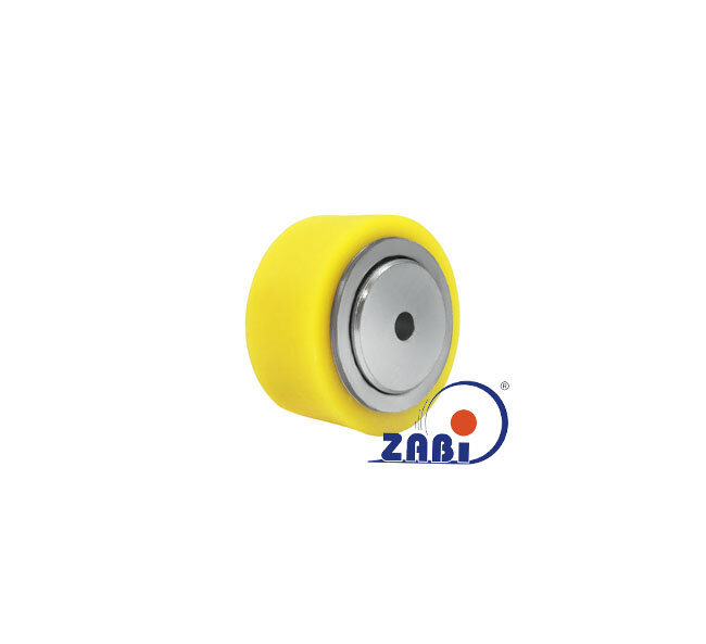 Rolki tworzywowe i metalowe, Rolki metalowo-poliuretanowe, Twardość 93 Sh'A o symbolu RMP-48-22-30/6