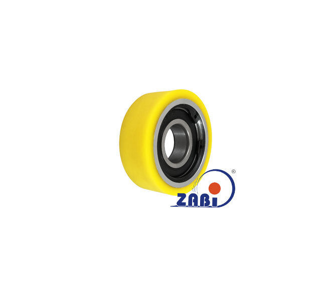 Rolki tworzywowe i metalowe, Rolki metalowo-poliuretanowe, Twardość 93 Sh'A o symbolu RMP-70-25/25