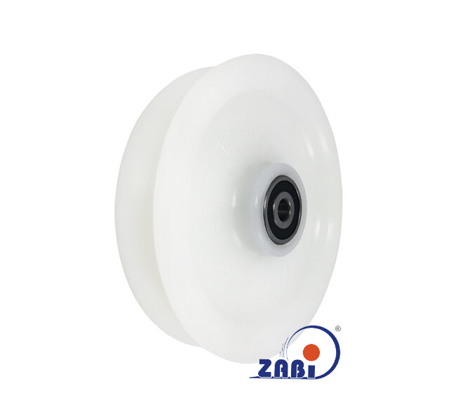 Kunststoff- und Metallrollen, Kunststoff-Polyamid-Rollen, Profil-Kunststoff-Rollen für Seil mit Kugellager mit dem Symbol C150/20L