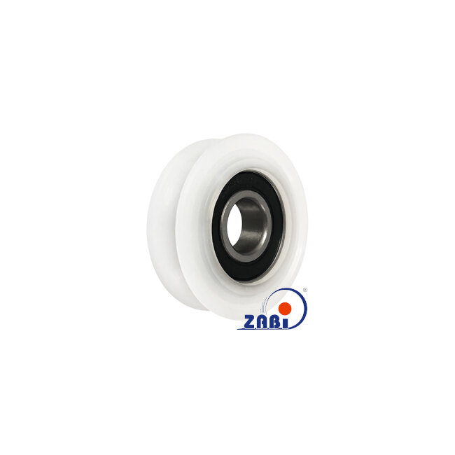 Ролики пластиковые и металлические, Ролики нейлоновые (полиамидные), Пластиковые профилированные под шпагат с подшипником с обозначением C52/10Ł/15