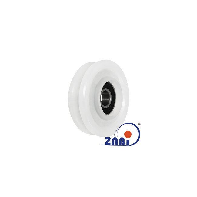 Ролики пластиковые и металлические, Ролики нейлоновые (полиамидные), Пластиковые профилированные под шпагат с подшипником с обозначением C52/5Ł