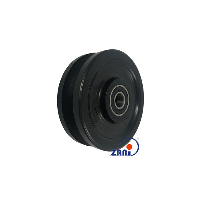 Ролики пластиковые и металлические, Ролики нейлоновые (полиамидные), Пластиковые профилированные под шпагат с подшипником с обозначением C60-24/8/8Ł