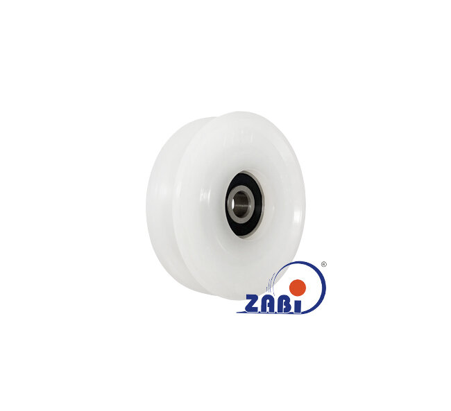 Ролики пластиковые и металлические, Ролики нейлоновые (полиамидные), Пластиковые профилированные под шпагат с подшипником с обозначением C60/8Ł/8