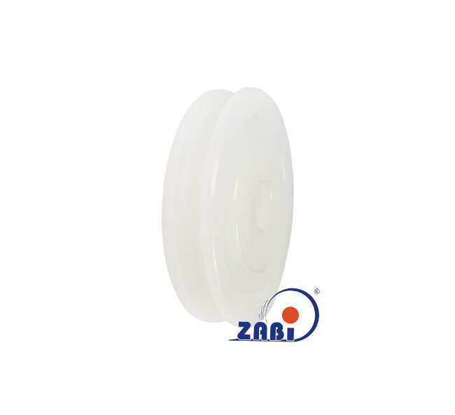 Rolki tworzywowe i metalowe, Rolki tworzywowe poliamidowe, Tworzywowe profilowane na linkę bez łożysk o symbolu C80/8/16