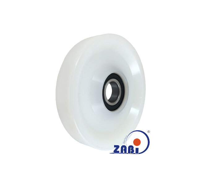 Rolki tworzywowe i metalowe, Rolki tworzywowe poliamidowe, Tworzywowe proste z łożyskiem o symbolu R-140-25/25