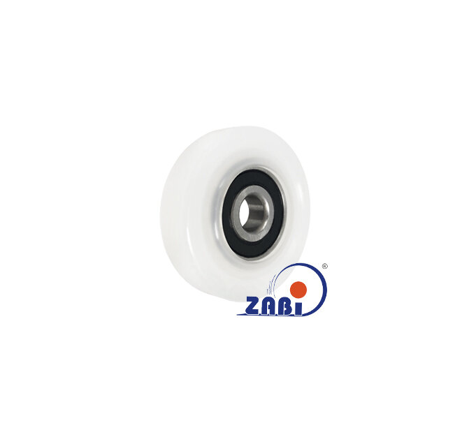 Ролики пластиковые и металлические, Ролики нейлоновые (полиамидные), Пластиковые простые с подшипником с обозначением R-50-12/8