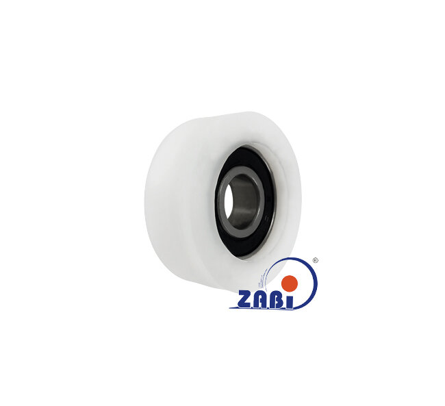 Ролики пластиковые и металлические, Ролики нейлоновые (полиамидные), Пластиковые простые с подшипником с обозначением R-50-17/15