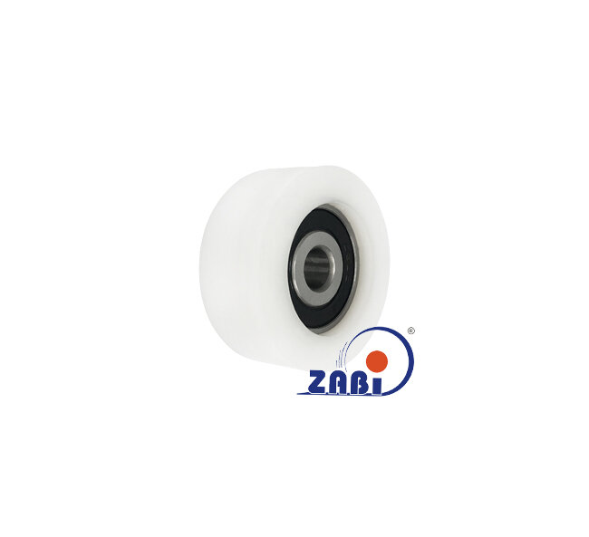 Ролики пластиковые и металлические, Ролики нейлоновые (полиамидные), Пластиковые простые с подшипником с обозначением R-50-20/10