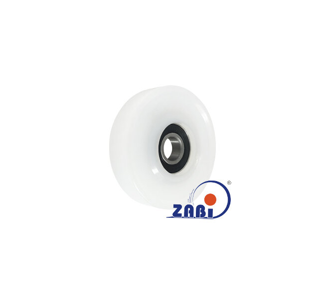 Rolki tworzywowe i metalowe, Rolki tworzywowe poliamidowe, Tworzywowe proste z łożyskiem o symbolu R-62-15/12
