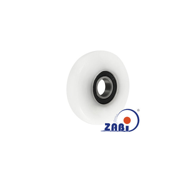 Rolki tworzywowe i metalowe, Rolki tworzywowe poliamidowe, Tworzywowe proste z łożyskiem o symbolu R-64-13/15
