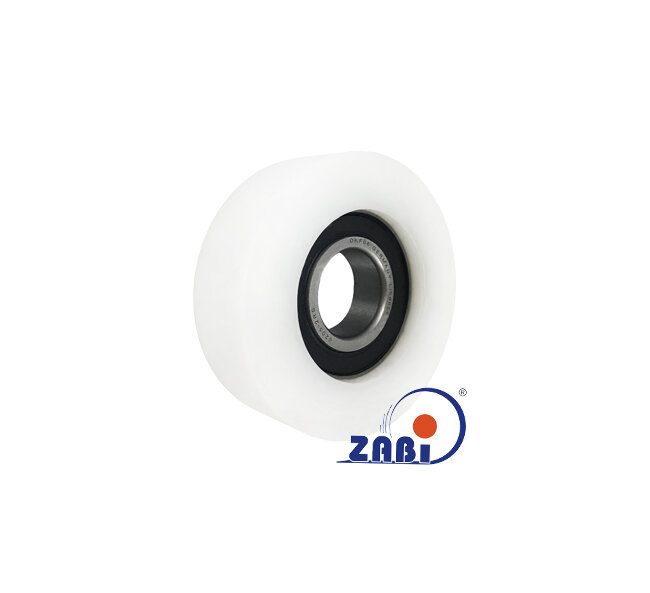 Ролики пластиковые и металлические, Ролики нейлоновые (полиамидные), Пластиковые простые с подшипником с обозначением R-80-25/25