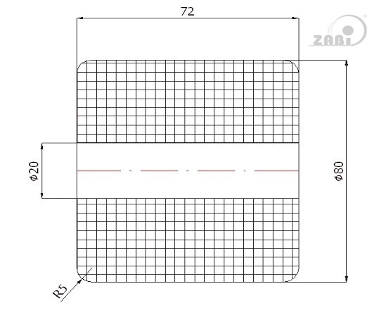 Ролики пластиковые и металлические, Ролики нейлоновые (полиамидные), Пластиковые простые без подшипника с обозначением R9-80-70