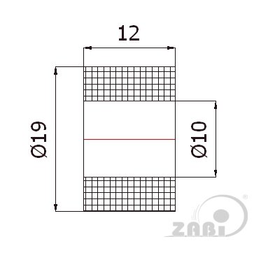 Ролики пластиковые и металлические, Ролики нейлоновые (полиамидные), Пластиковые простые без подшипника с обозначением RB-19-12/10