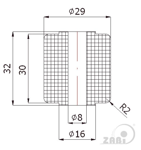 Ролики пластиковые и металлические, Ролики нейлоновые (полиамидные), Пластиковые простые без подшипника с обозначением RB-29/32