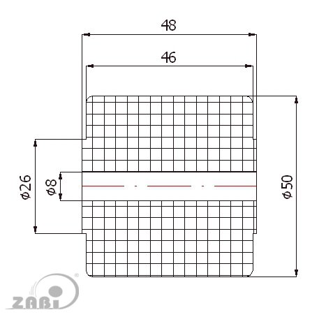 Ролики пластиковые и металлические, Ролики нейлоновые (полиамидные), Пластиковые простые без подшипника с обозначением RB-50-48/8