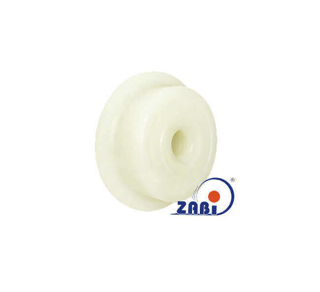 Rolki tworzywowe i metalowe, Rolki tworzywowe poliamidowe, Tworzywowe z kołnierzem odporne na wysoką temperaturę o symbolu TBE80/60