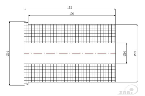Ролики пластиковые и металлические, Ролики нейлоновые (полиамидные), Пластиковые воротниковые с обозначением R9-83-132