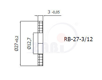 Ролики пластиковые и металлические, Ролики нейлоновые (полиамидные), Пластиковые заглушки и прокладки с обозначением T27-3/12