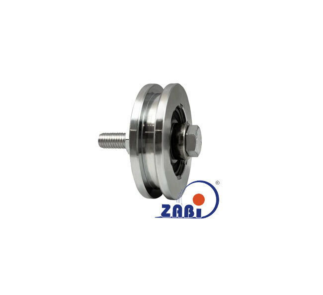 Rolki tworzywowe i metalowe, Rolki metalowe, Do bram na płaskownik o symbolu RJP-68-18