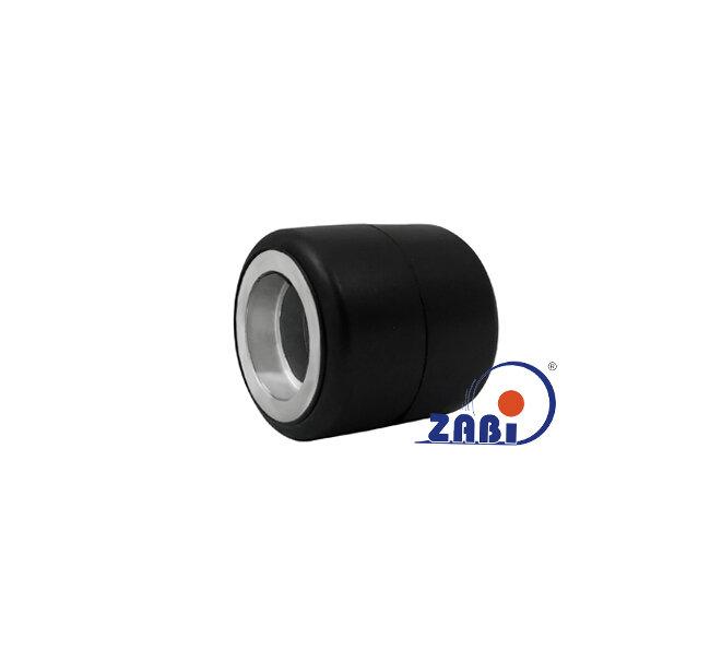 Ролики пластиковые и металлические, Ролики и колёса для гидравлических тележек, Алюминий- резина без подшипника с обозначением RAG-RB-80-80