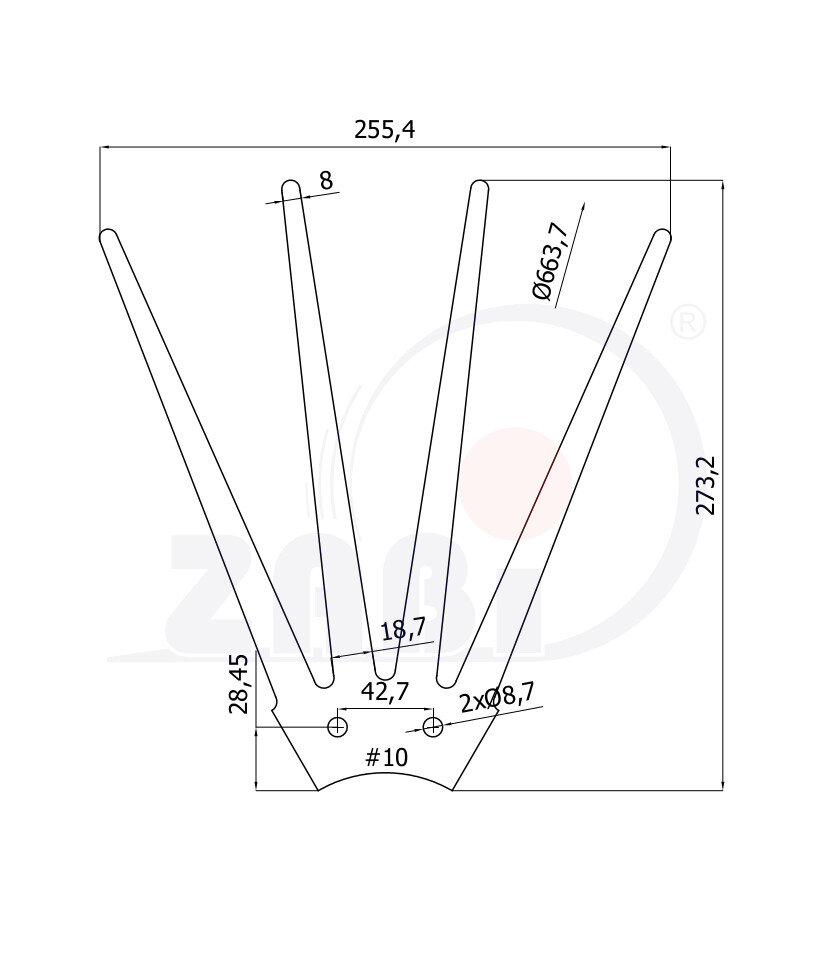 , Rolki tworzywowe i metalowe, Gwiazdy pielące o symbolu ZABIERAK 2