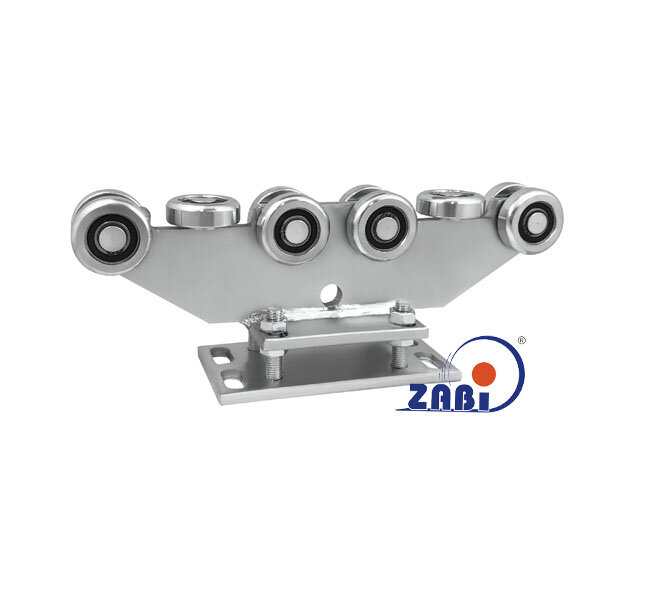 Wózki i akcesoria do bram, Wózki do bram przesuwnych, Do profili 70x70 ścianka 4mm o symbolu R-10MM-70