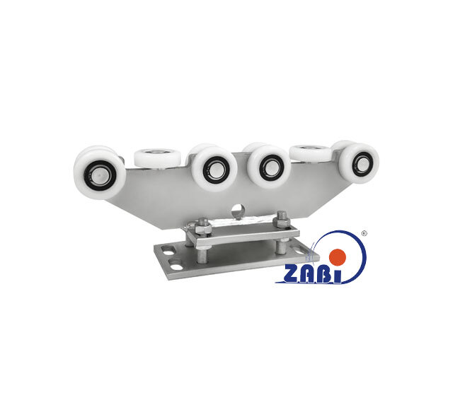 Wózki i akcesoria do bram, Wózki do bram przesuwnych, Do profili 70x70 ścianka 4mm o symbolu R-10T-70