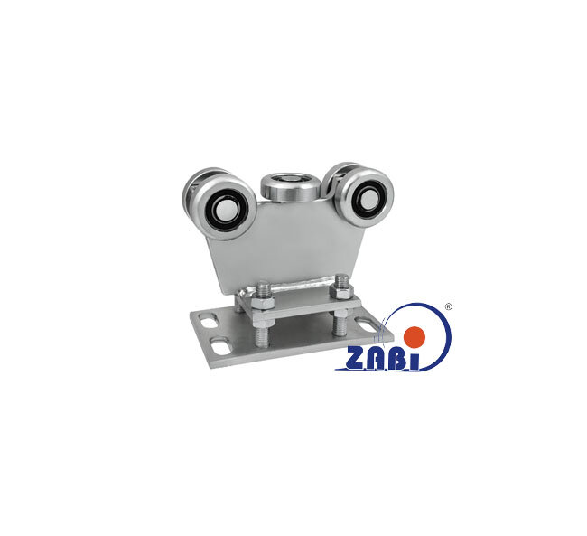 Wózki i akcesoria do bram, Wózki do bram przesuwnych, Do profili 70x70 ścianka 4mm o symbolu R-5MM-70M